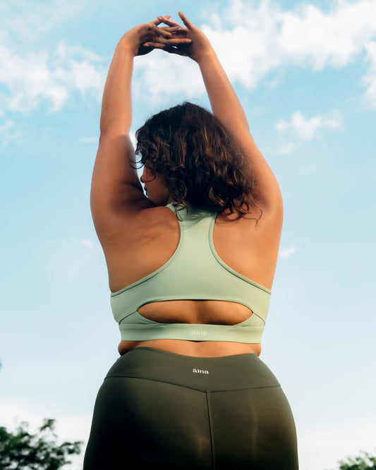 The Racerback Bra - Pandan