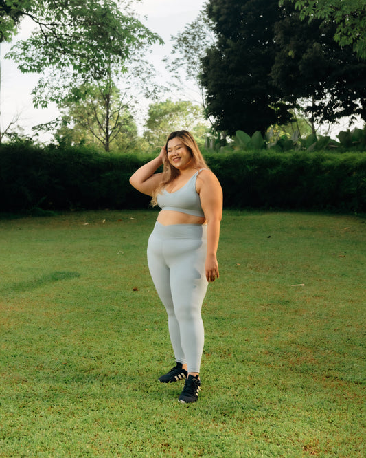 The Cut-out Bra - Aqua