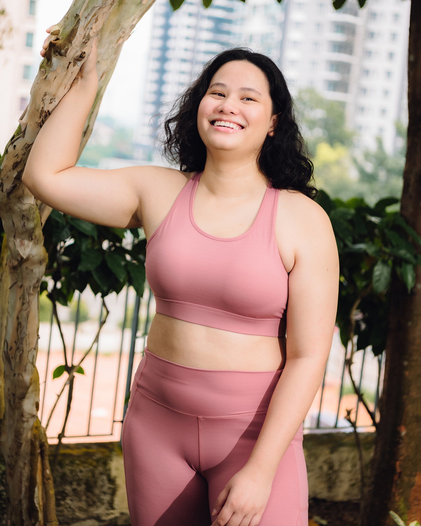 The Racerback Bra - Lychee