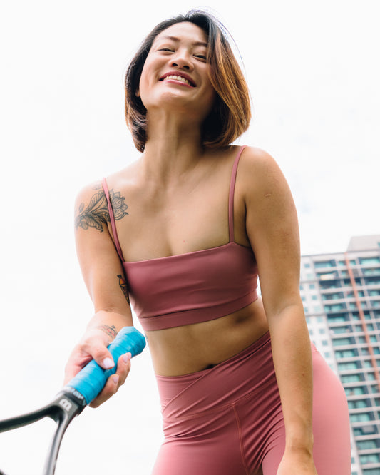 The Bandeau Bra - Lychee