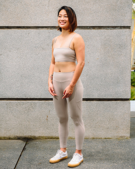 The Pocketed Leggings - Oat