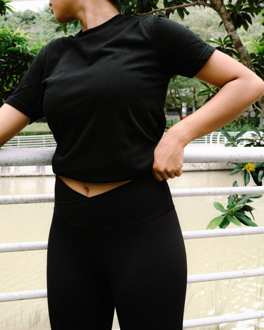 The Criss Cross Leggings - Echo